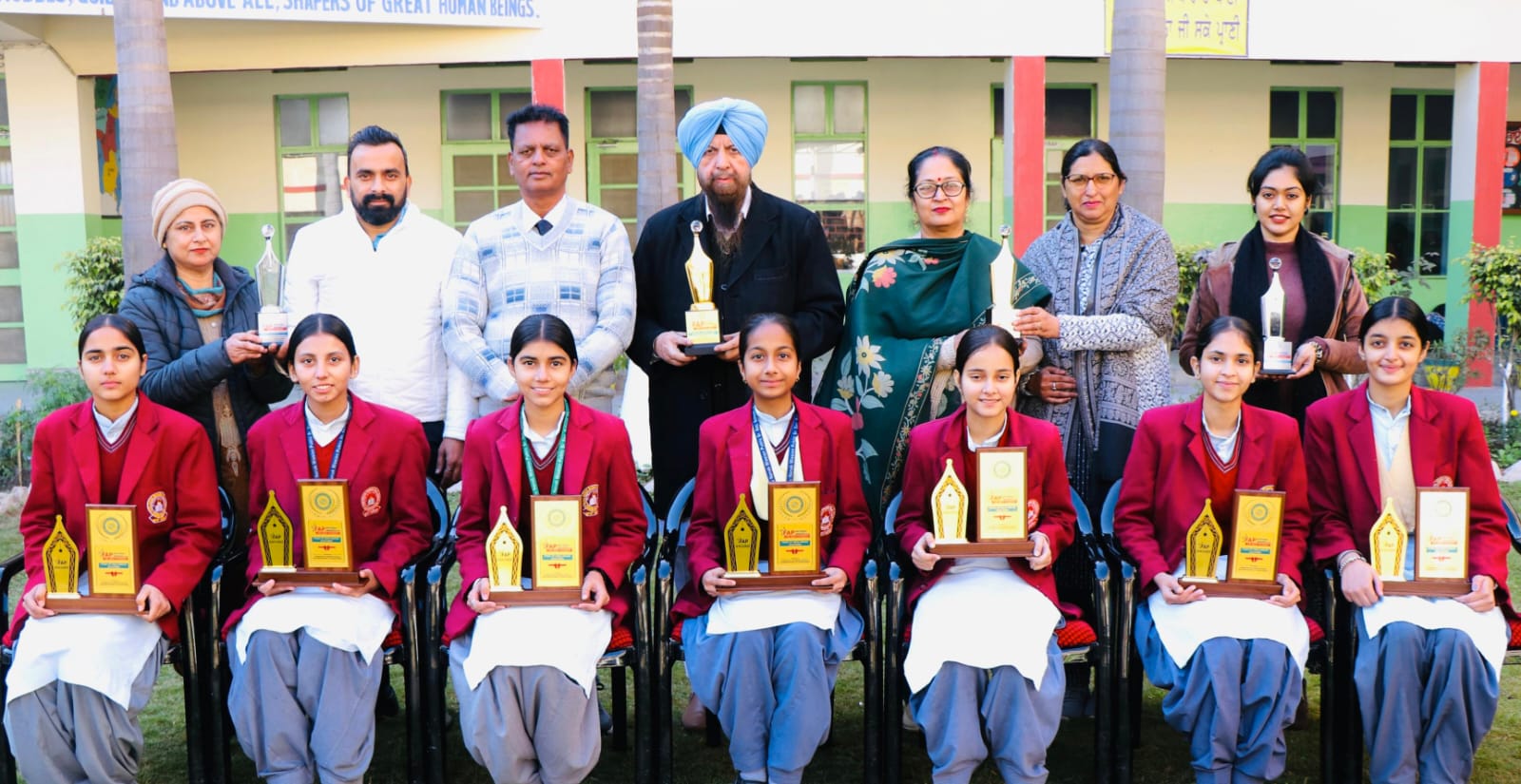 Guru Nanak Mission Public School Dhaan Kaleran receives 11 national awards